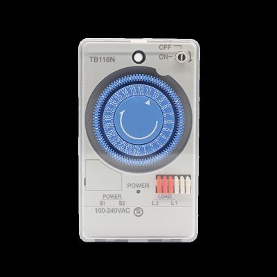 China Timing TB118N 24 Hour Clock Switch 15A Mechanical Minimum Setting Timer Switch 220v Dial With Battery for sale