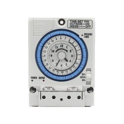 China Hot Selling Timing TB388 TB35N TB38809NE7 15mins 24hours 100~240V 15amp 50hz Mechanical Timer Switch Time Battery Charger for sale