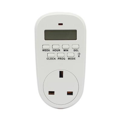 China 7 Days 24 Hours Hot Sale GET02A-UK Digital Plug Socket Timer Switch Programmable Cycle Time Weekly Switch Timer Hot Sale for sale