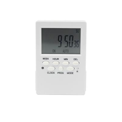 China Hot Sale 125V/15A LCD Digital Electric Outlet Timer Double Socket American Standard, 7 Day Programmable Light Timer DUS-1 for sale