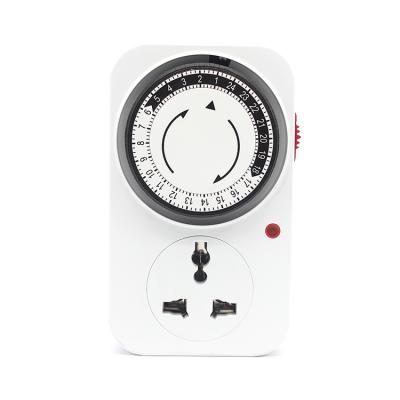 China Residential/Multi-Purpose 24 Hour Electric Timer Socket Mechanical Manual Timer Switch for sale