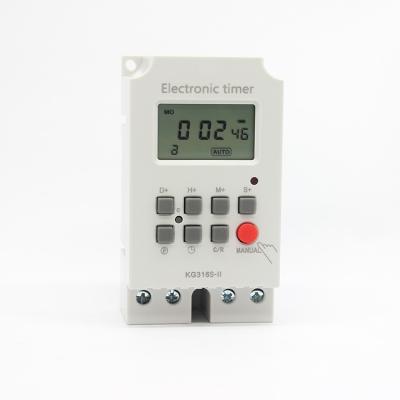 China KG316S-2 Electronic Weekly Cycle Digital Programmable Timer 25A for sale