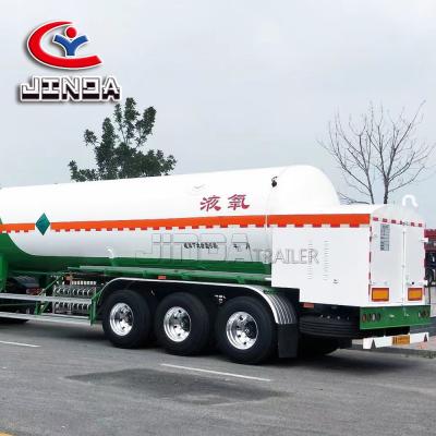 China Truck Trailer Best Selling in Algeria Good Quality Liquid Oxygen Tanker Transports Trailer Tanker from Algeria for Sale for sale