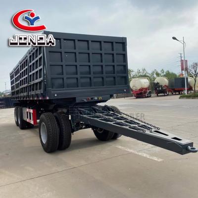 China Heavy Duty Truck Trailer China Supplier 20ft Quadruple 40ft Tipping Trailer Dump Trailer On Hot Sale for sale