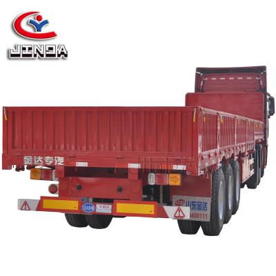 China China Factory JINDA 2/3 Axle Curtain Side Wall Semi Trailer 60ton 800mm High Side Wall Trailer Truck For Sale In South Africa for sale