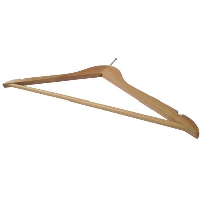 China Hotel Security Wooden Cloth Hangers Anti-theft Wooden Anti-theft Anti-theft Hanger for sale