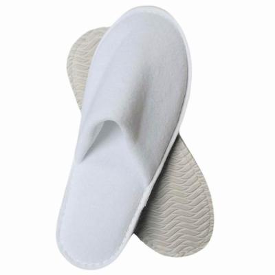 China Hotel Spa Airline Hospital Travel Slippers Factory Premium Disposable Biodegradable White Hotel Slippers for sale