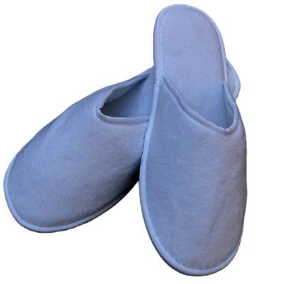 China Good Quality Luxury Hotel Slippers Velvet Cut Hotel Spa Airline Hospital Travel Plush Biodegradable Slippers for sale