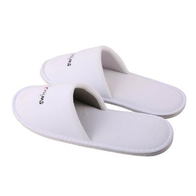 China White EVA SPA Slippers Slippers Toe Toe Flip Flops Hotel Disposable Open Closed Slipper Hotel for sale