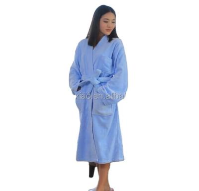 China Breathable Double Layers Microfiber Bathrobe With Terry Inside Hotel Bathrobe for sale