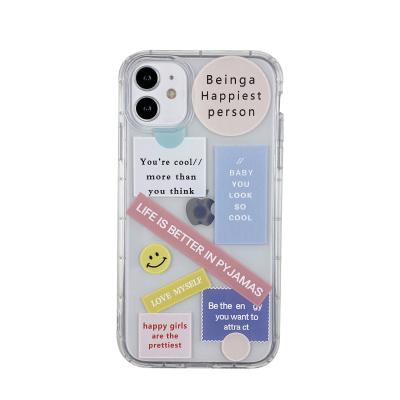 China Anti-fall For Iphone 13 Ultra-thin Airbag Painting Soft Phone Case Ins Style Phone Creative Shape for sale