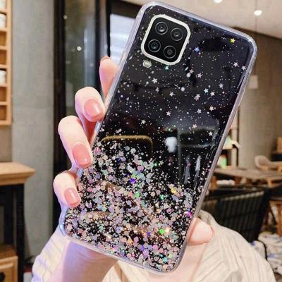 China Hot Sales Anti-fall TPU Glitter Phone Case For Samsung Transparent Soft Mobile Phone Cases for sale