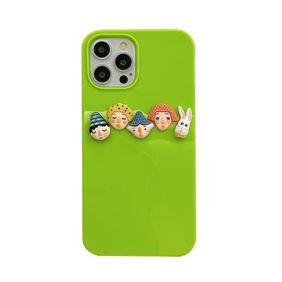 China Anti-fall Wholesale 3D Cartoon Candy Color Phone Case For Iphone 13 Cute Creative Bear Phone Case for sale