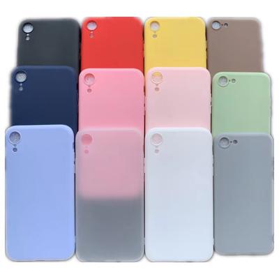 China Anti-fall Low Cost Plain TPU Bumper Phone Case For Iphone 13 Matte Custom Printed Phone Case Shell material for sale