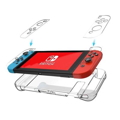 China Anti-drop / Waterproof Protective Dockable Case For Nintendo Switch Crystal Clear Separable Case For Switch Protector Case for sale