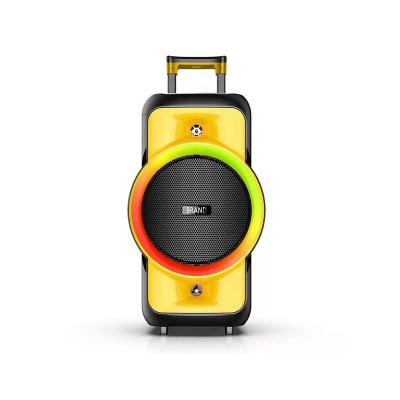 China Wireless Charger for New NDR-128 High Power 40w RGB Light Karaoke DJ Party BT Cart Rechargeable Outdoor Mobile Phone Speaker with Wireless Microphone for sale