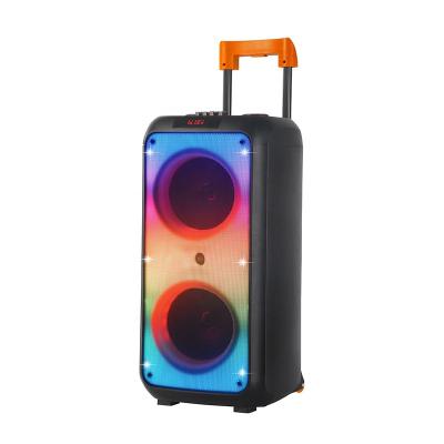 China Factory Stock NDR-1095 Flashing Light Dual LED Flashing Light 8 Inch Factory Talking Boombox J-JBL BT Speaker Fire Lights for sale