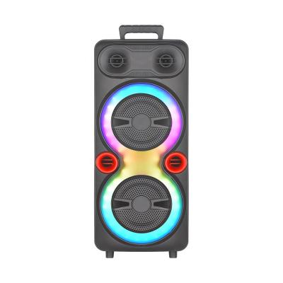 China Factory Sale 8 Inch Connection Sound Box Professional Portable BT Wireless Speakers NDR-F88 Flashing Light Dual LED Party Disco Hot Karaoke Speakers for sale