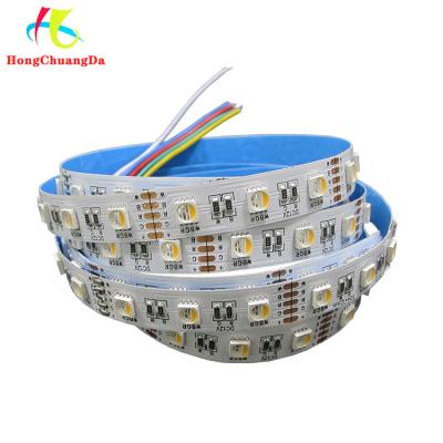 China Flexible Bedroom Decoration DC12V 14.4W/M 12mm RGBW SMD5050 LED Strip with 60pcs LEDs for sale