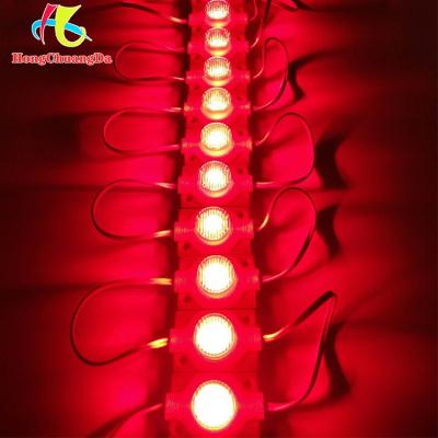 China Lighting SMD3030 12V 1.5W IP67 LED Motorcycle Light Box Double Side Outdoor Waterproof Module Injection Red Color for sale