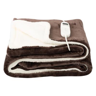 China High Quality Single Electric Heated Therapy Throw Blanket Fleece Overblanket for sale