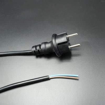 China Industrial High Quality European 2 Pin Prong Plug VDE Certification 3 Core Waterproof AC Power Cord ZK03-F 16A250V~ for sale