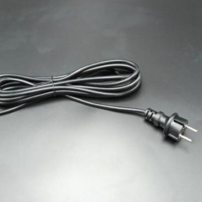 China Industrial European 2 PinPlug 3 Core Waterproof AC Power Cord ZK03-F 16A250V~ VDE Certification 2 FORK for sale