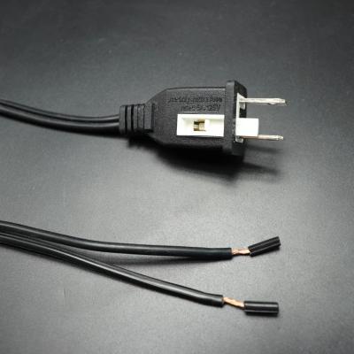 China Consumer Electronics 2 Pin AC Power Cord With Fuse SPT SJT SVT SJTW USA Plug Mains Cord Cable CHENGKEN USA UL Standard for sale