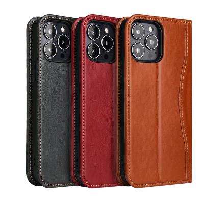 China Vintage Shockproof Luxury Style Case Protective Wallet Flip Leather Case For iPhone 12/13 for sale