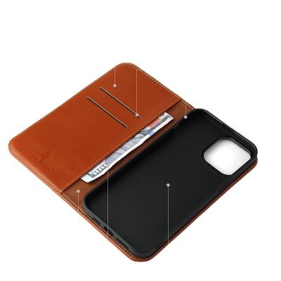 China Wholesale Price Shockproof Mobile For Iphone 11/12/13 Back Cover Phone Case Genuine Leather Case for sale