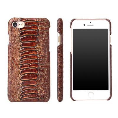 China New Real Shockproof Fashion Luxury Unique Design For Iphone 7 Cover Phone Cowhide Leather for sale