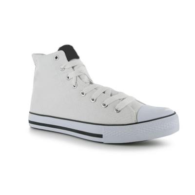 China Fashion Durable Men Casual All Top White Canvas Shoes High Top Empty Boots for sale