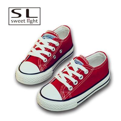 China Wholesale Anti-slippery Kids Shoes Wholesale China Sweetlight Sneakers Kids Low Top Canvas Shoes for sale