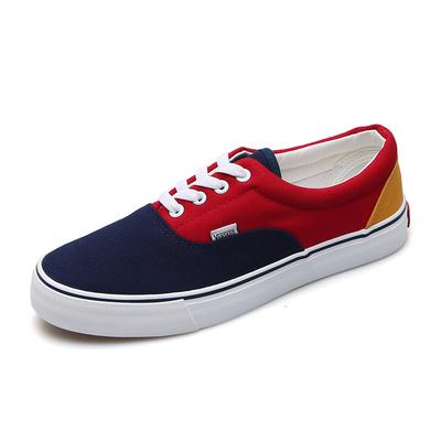 China China New Fasion Anti-Slippery Vulcanized Girl No Lace Canvas Shoe Sneakers Men's Flat Casual Canvas Shoes for sale