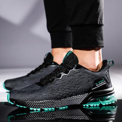 China 2021 fashion trend hot sale men running sport shoes fly knit and unique airbag shoe man trainers fashion sneaker for sale