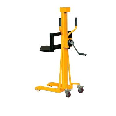 China Building Material Stores Mini Winch Type Fork Lift Capacity 150KG Stacker for sale