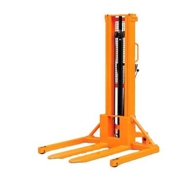 China Building Material Shops Hydraulic Hand Lifting Stacker With Straddle Leg for sale