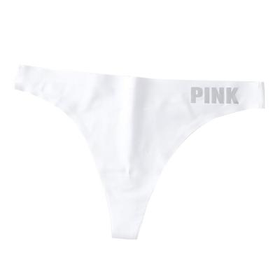 China Sexy lingerie ice silk thong underwear clean design breathable no logo traceless high quality women panties for sale