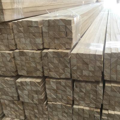 China Contemporary Paulownia Triangle Chamfer Solid Wood Strips for sale