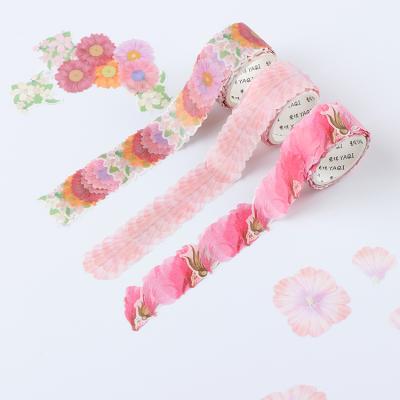 China Colorful eco-friendly decorative cute adhesive paper tape heat-resistant washi tape DIY stationery for sale