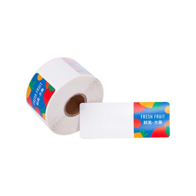 China Food Packaging Roll Waterproof Label Sticker Custom Adhesive Label Printing for sale