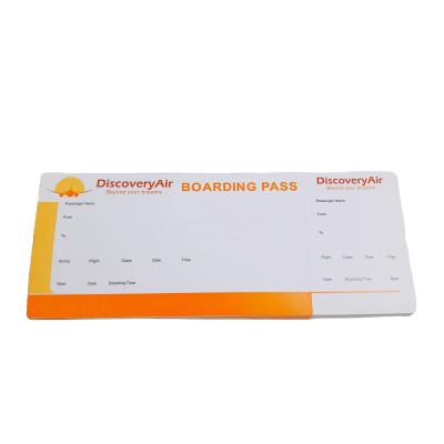 China OLANTAI Eco - Friendly Airline Printing Thermal Paper Boarding Pass Flight Ticket for sale