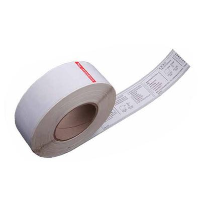 China Pearl Synthetic Paper or PET Composit Airline Adhesive Luggage Paper Baggage Tag Made By Thermal Paper for sale