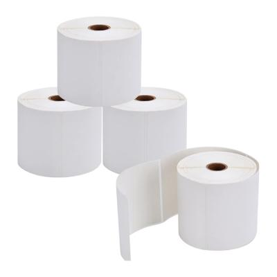 China Hot Sale Heat Sensitive Adhesive Coated Dymo Compatible Direct Thermal 4x6 Shipping Label Roll for sale