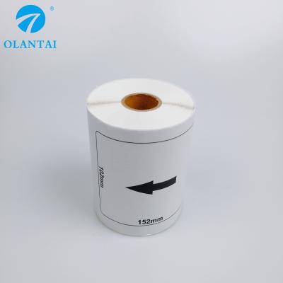 China Thermal paper 102 x 152mm , 200 Olantai compatible heat sensitive labelsDK11241 DK 1241 Brother labels per roll for sale