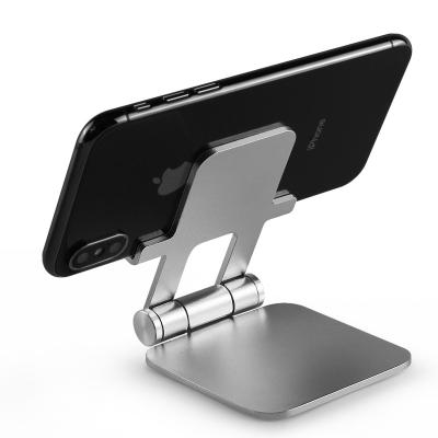 China Mini Design Folding Portable Universal Adjustable Desktop Mobile Stand Aluminum Alloy for sale