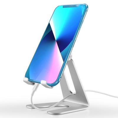 China Premium Metal Portable Stand Holder Mobile Phone Holder Stand Adjustable Angle Adjustable Smartphone Adjustable Desk for sale