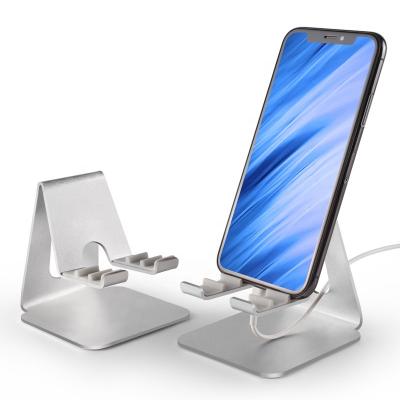 China Universal Adjustable Aluminum Tablet Stand Adjustable Angle Desktop Mobile Phone Stand Metal Durable Metal Phone Bracket for sale