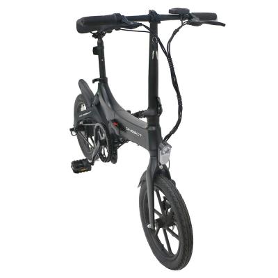 China EU Warehouse ONEBOT S6 Steel Portable Folding Electric Bike 250W Chinese Electric Bike 25km/h Motor 6.4Ah Battery Max Electric Black for sale