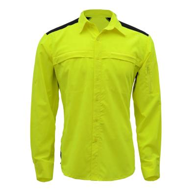 China Multiple Outdoor Ripstop Scenes Application Long Sleeve Polyester 100% Reflective Safety Work Shirt for sale